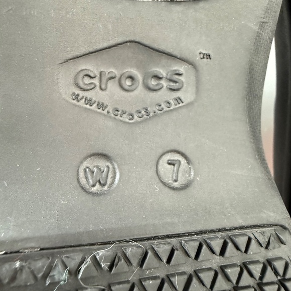 Crocs Neria Pro Work Clog Black size W7 - Picture 7 of 8